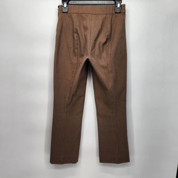 Everlane Brown Micro Plaid Cropped Work Academia Professor Pants Women's 2 - Picture 9 of 9